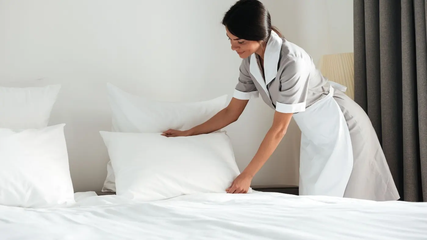 Maid service bedroom cleaning in St. Cloud MN by Cook Cleaning LLC